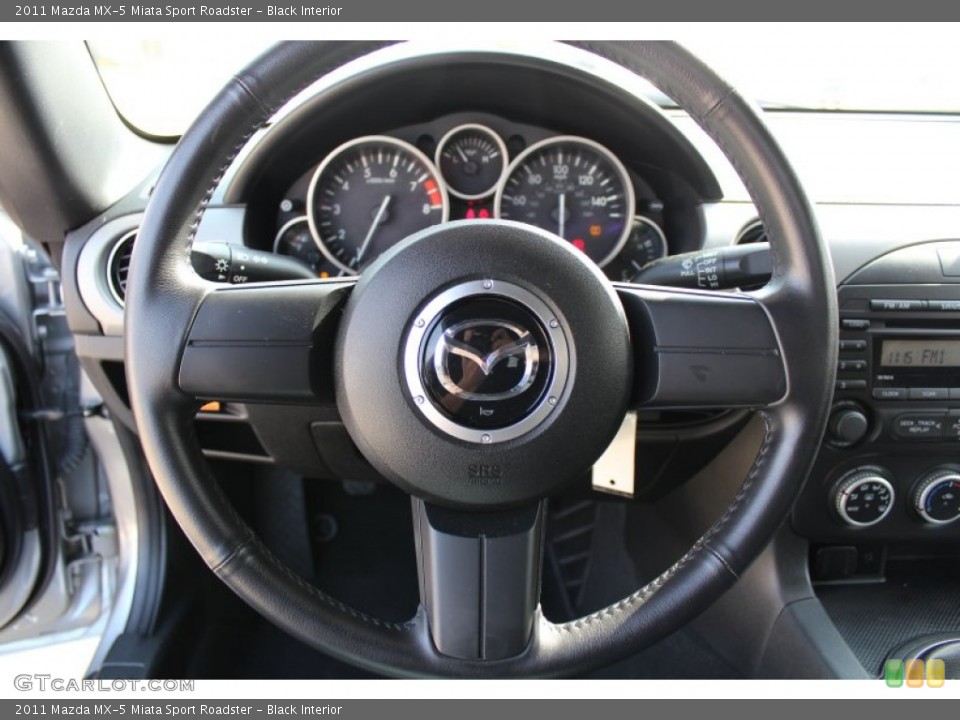 Black Interior Steering Wheel for the 2011 Mazda MX-5 Miata Sport Roadster #78165181