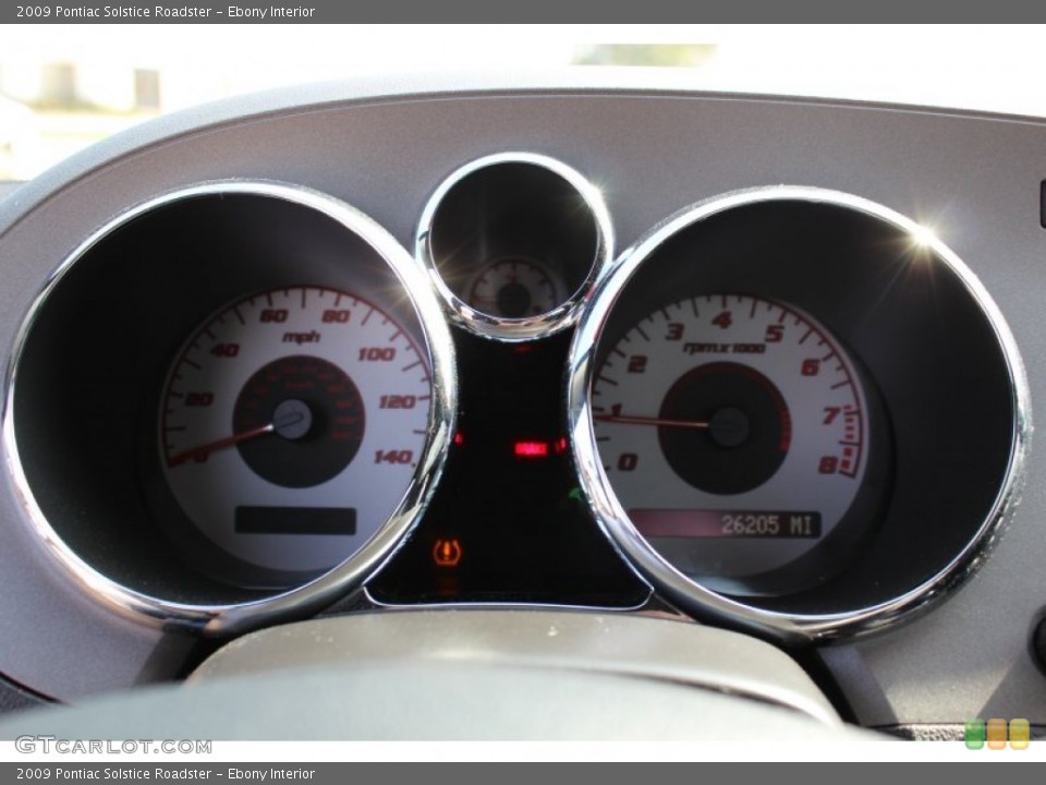 Ebony Interior Gauges for the 2009 Pontiac Solstice Roadster #78165780