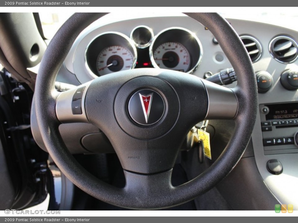 Ebony Interior Steering Wheel for the 2009 Pontiac Solstice Roadster #78165798