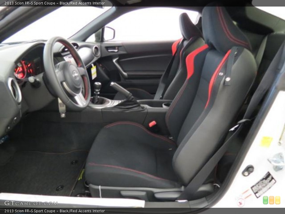Black/Red Accents Interior Photo for the 2013 Scion FR-S Sport Coupe #78166388