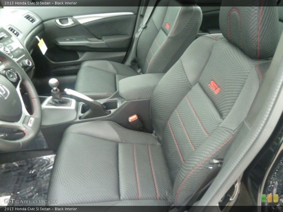 Black Interior Photo for the 2013 Honda Civic Si Sedan #78167169