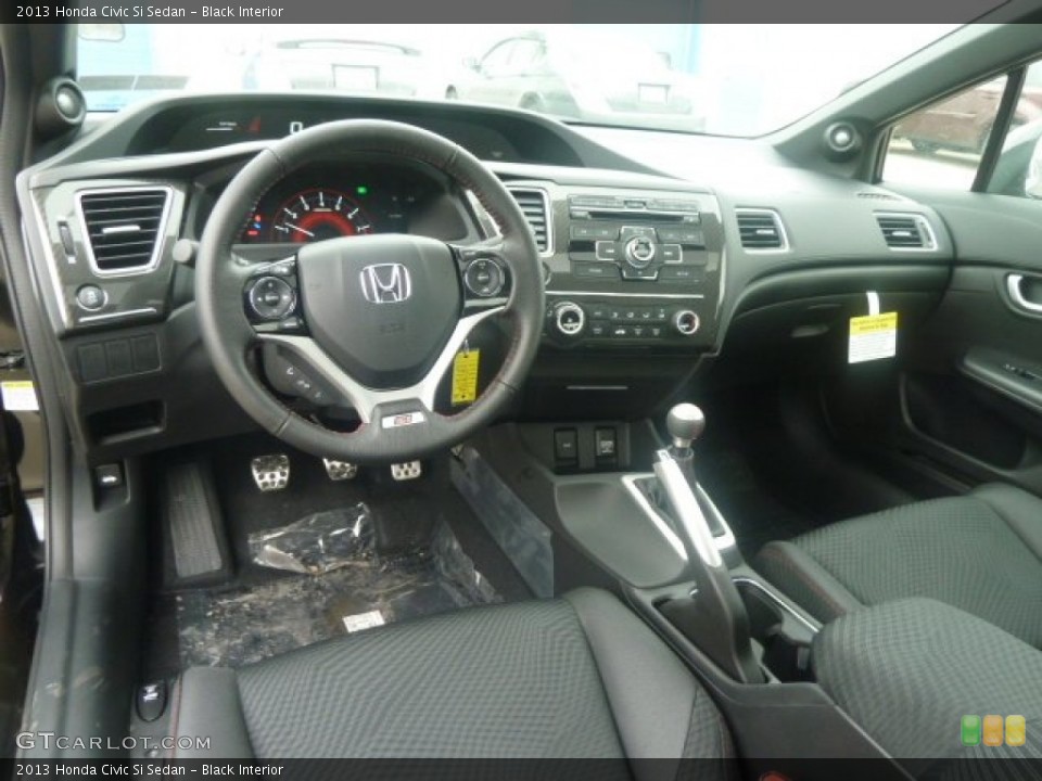 Black Interior Prime Interior for the 2013 Honda Civic Si Sedan #78167205