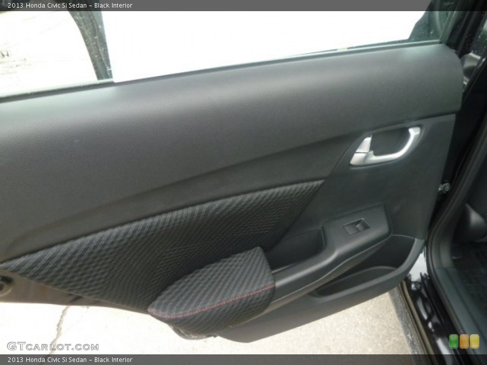 Black Interior Door Panel for the 2013 Honda Civic Si Sedan #78167219
