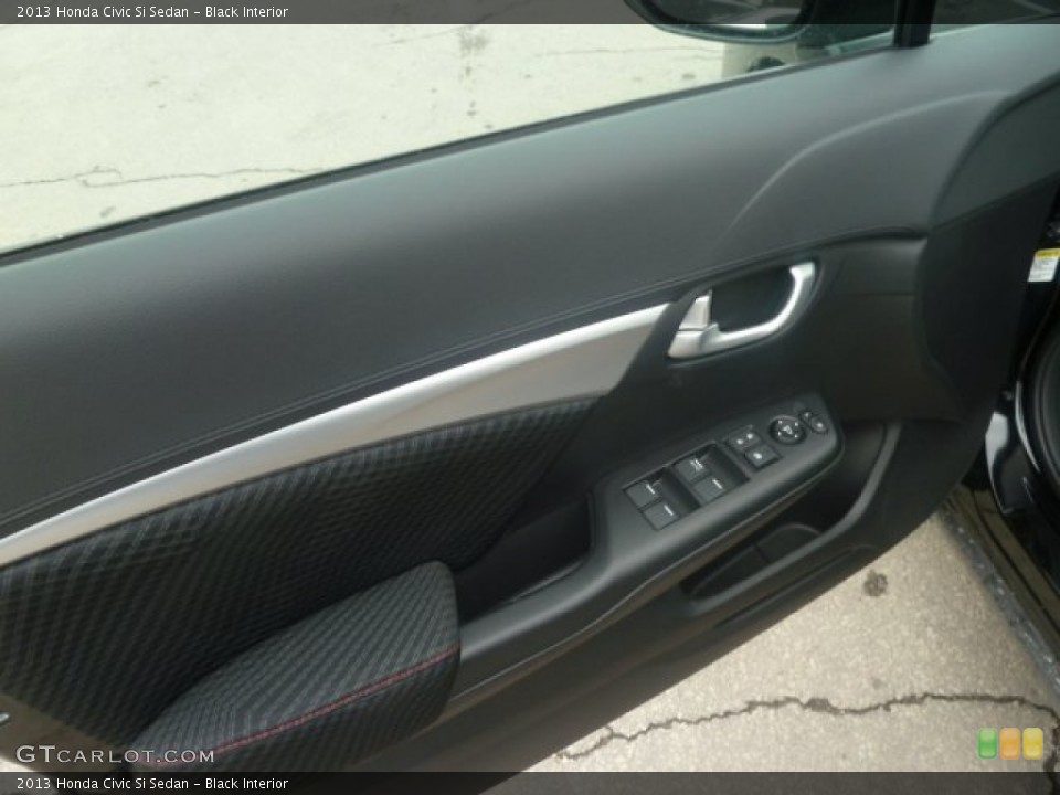 Black Interior Door Panel for the 2013 Honda Civic Si Sedan #78167238