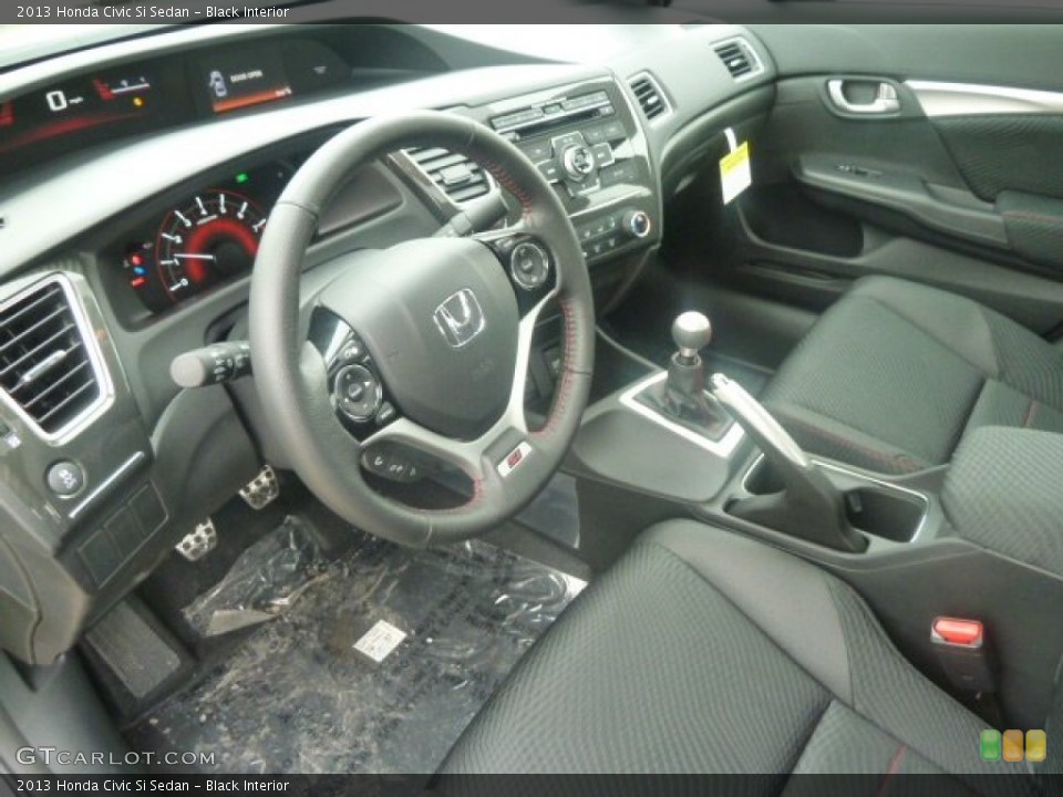 Black Interior Photo for the 2013 Honda Civic Si Sedan #78167259