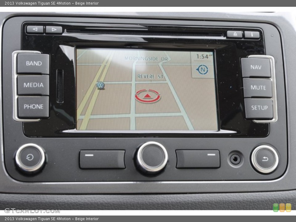 Beige Interior Navigation for the 2013 Volkswagen Tiguan SE 4Motion #78169422