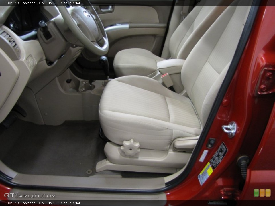 Beige Interior Front Seat for the 2009 Kia Sportage EX V6 4x4 #78169545
