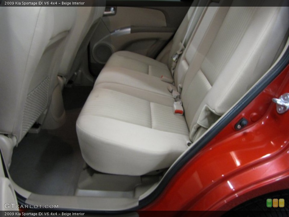 Beige Interior Rear Seat for the 2009 Kia Sportage EX V6 4x4 #78169566