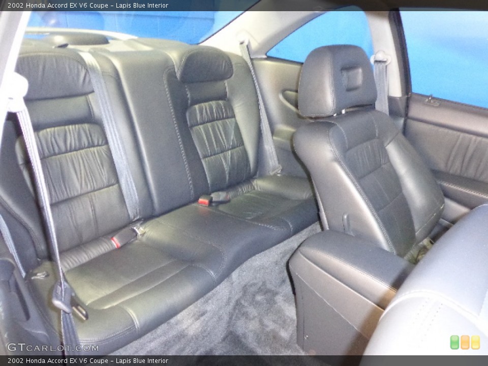 Lapis Blue Interior Rear Seat For The 2002 Honda Accord Ex