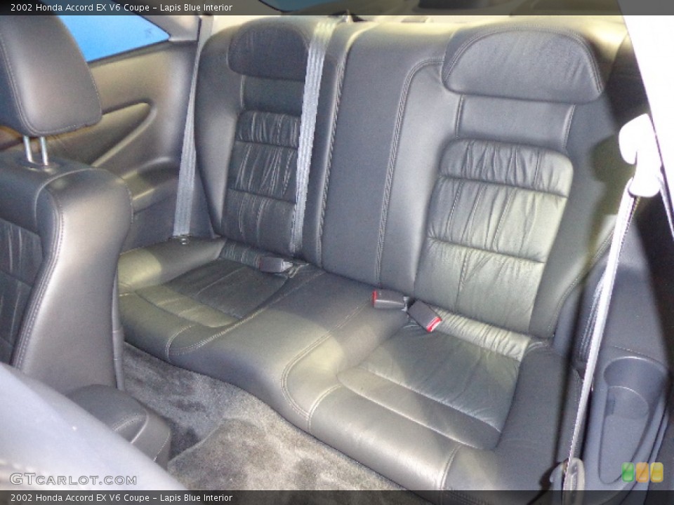 Lapis Blue Interior Rear Seat for the 2002 Honda Accord EX V6 Coupe #78173469