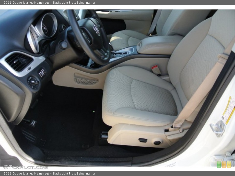 Black/Light Frost Beige Interior Front Seat for the 2011 Dodge Journey Mainstreet #78174288