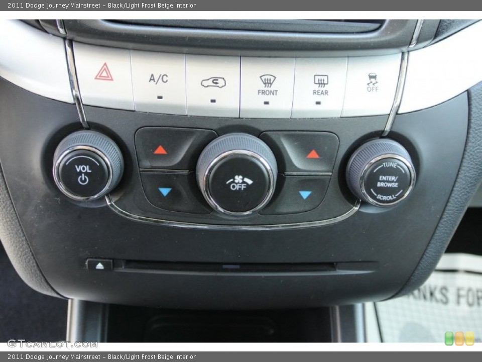 Black/Light Frost Beige Interior Controls for the 2011 Dodge Journey Mainstreet #78174364