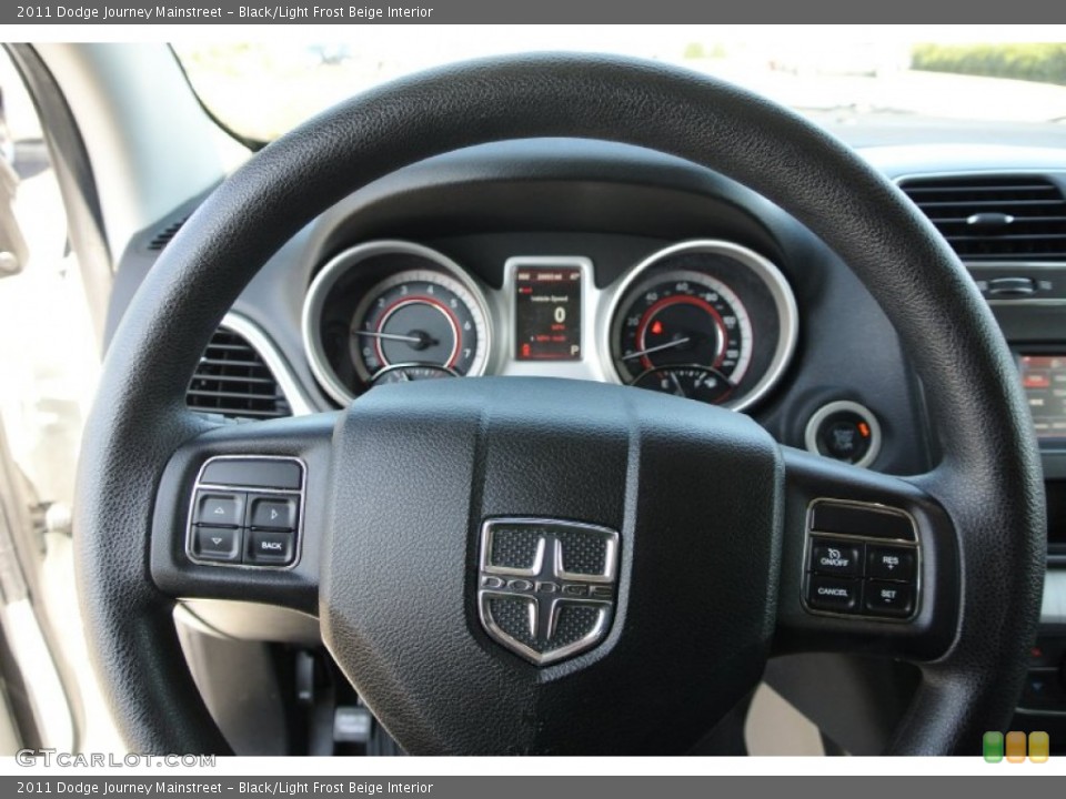 Black/Light Frost Beige Interior Steering Wheel for the 2011 Dodge Journey Mainstreet #78174441
