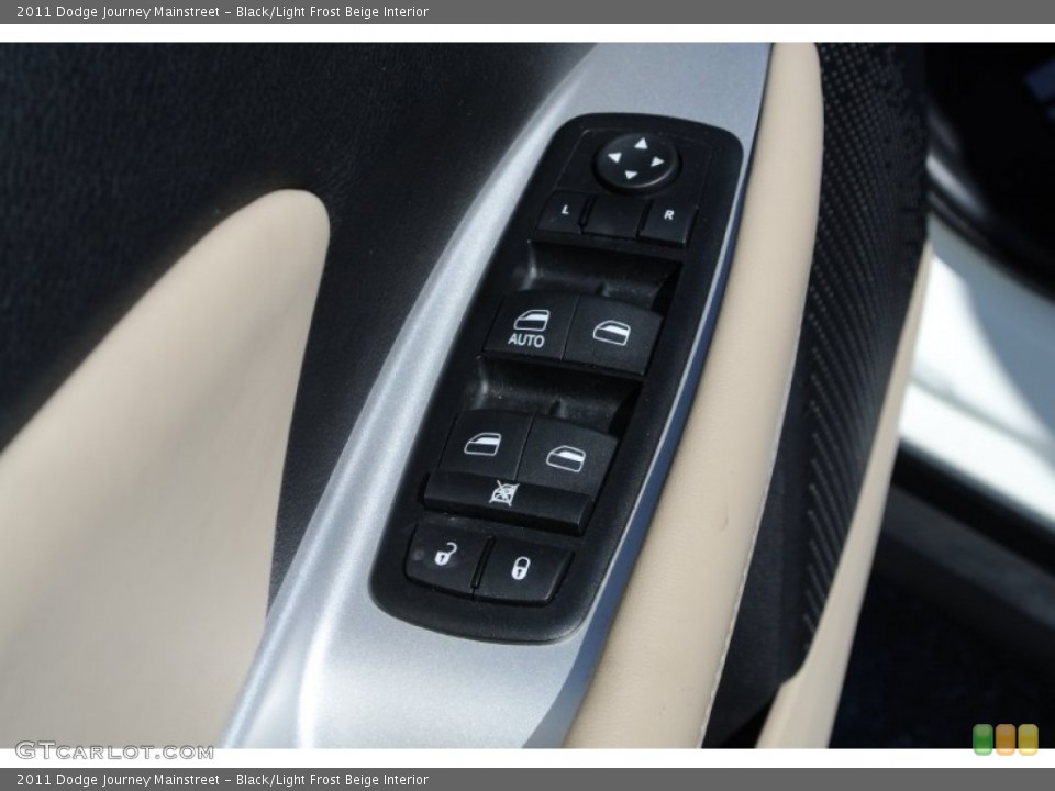 Black/Light Frost Beige Interior Controls for the 2011 Dodge Journey Mainstreet #78174571