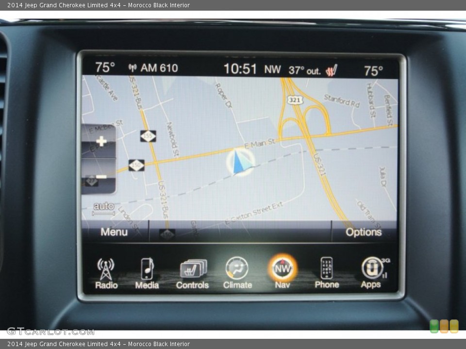 Morocco Black Interior Navigation for the 2014 Jeep Grand Cherokee Limited 4x4 #78175803