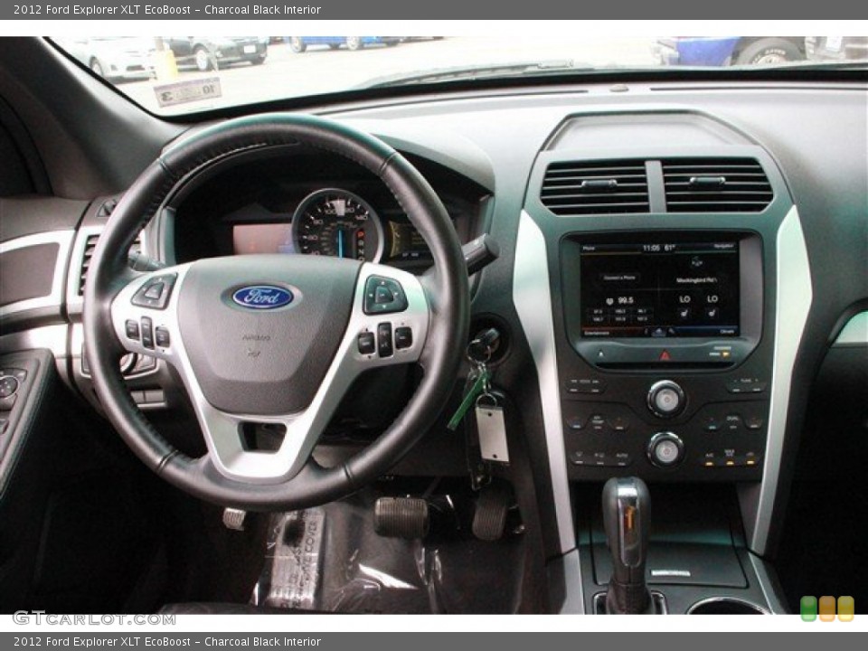 Charcoal Black Interior Dashboard for the 2012 Ford Explorer XLT EcoBoost #78176631