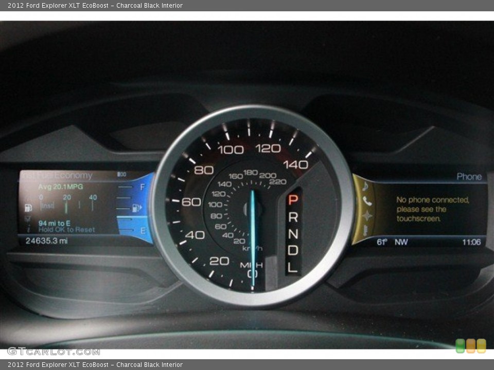 Charcoal Black Interior Gauges for the 2012 Ford Explorer XLT EcoBoost #78176685