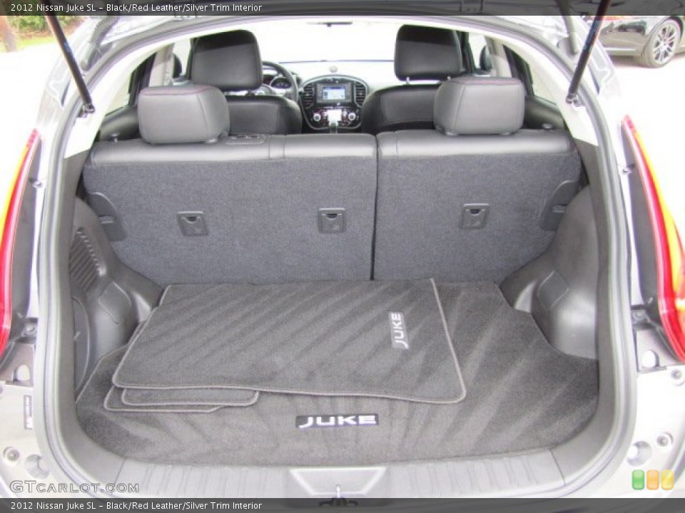 Black/Red Leather/Silver Trim Interior Trunk for the 2012 Nissan Juke SL #78178035