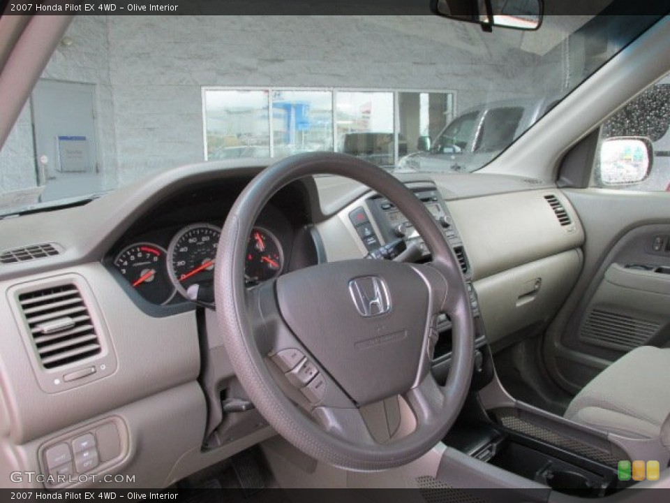 Olive Interior Steering Wheel for the 2007 Honda Pilot EX 4WD #78178038