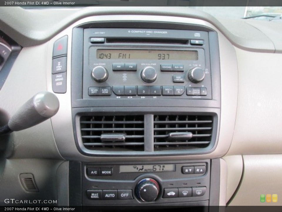 Olive Interior Controls for the 2007 Honda Pilot EX 4WD #78178071