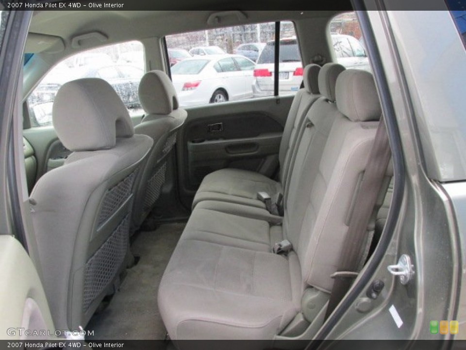 Olive Interior Rear Seat for the 2007 Honda Pilot EX 4WD #78178092