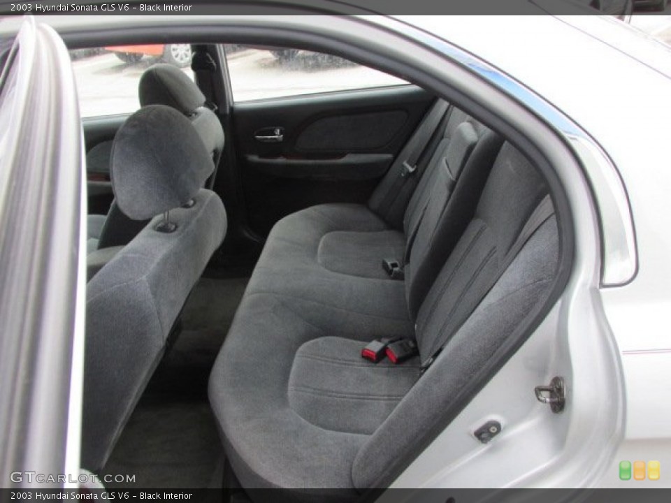 Black Interior Rear Seat for the 2003 Hyundai Sonata GLS V6 #78178284
