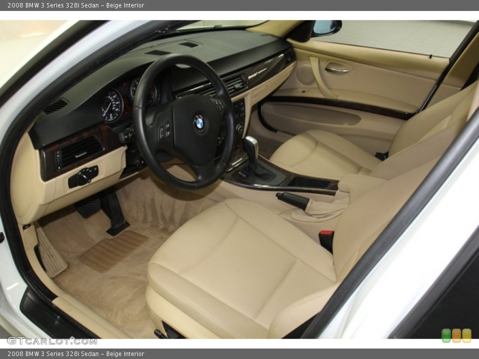Beige Interior Prime Interior for the 2008 BMW 3 Series 328i Sedan #78178830