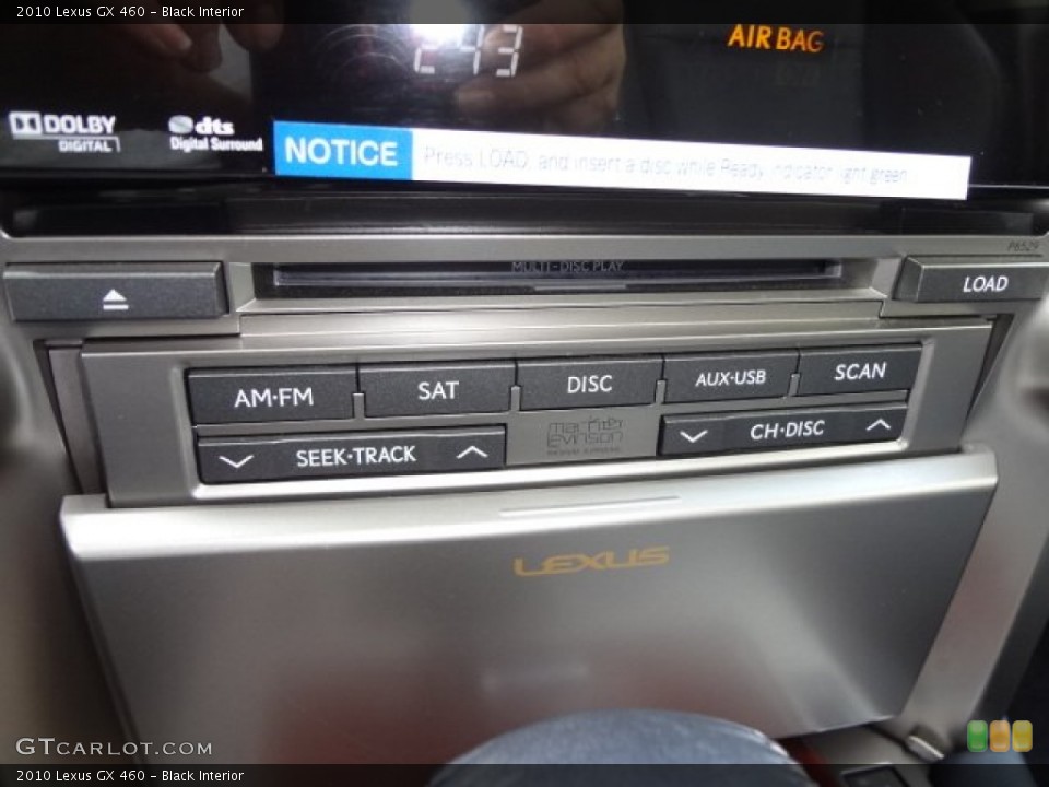 Black Interior Audio System for the 2010 Lexus GX 460 #78179124