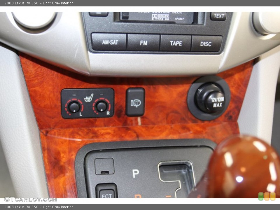 Light Gray Interior Controls for the 2008 Lexus RX 350 #78179850