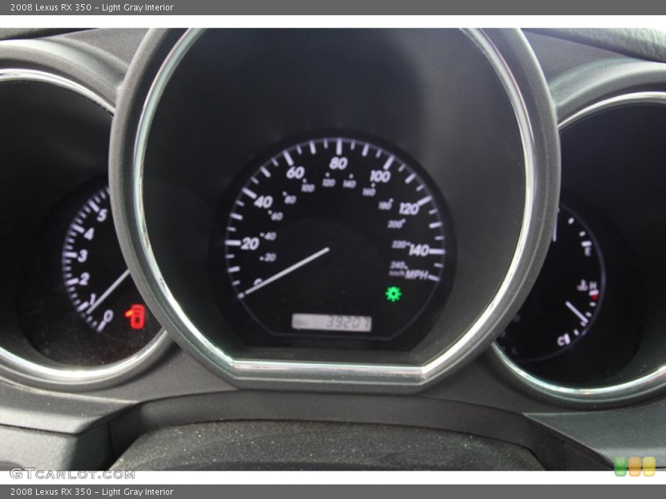 Light Gray Interior Gauges for the 2008 Lexus RX 350 #78180075