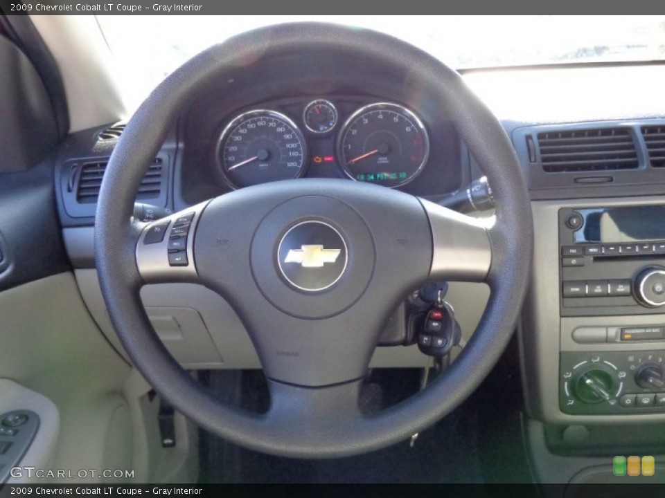 Gray Interior Steering Wheel for the 2009 Chevrolet Cobalt LT Coupe #78182659