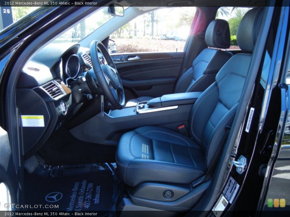 Black Interior Photo for the 2012 Mercedes-Benz ML 350 4Matic #78182703