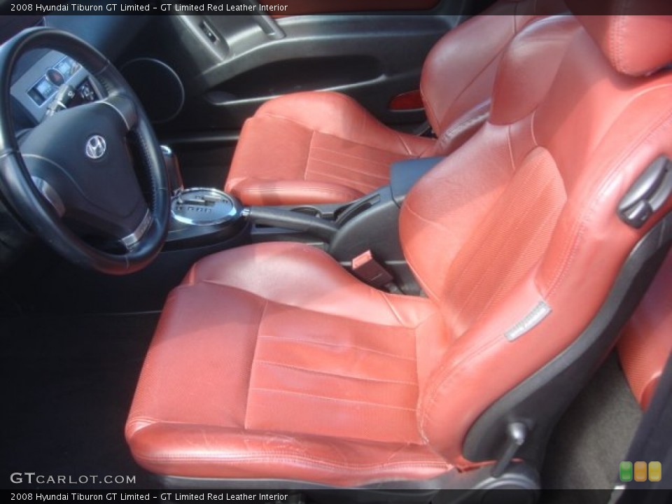 GT Limited Red Leather Interior Photo for the 2008 Hyundai Tiburon GT Limited #78182769