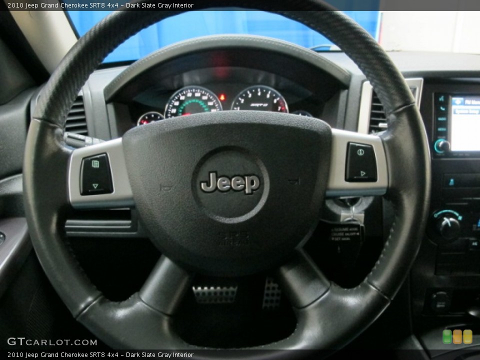 Dark Slate Gray Interior Steering Wheel for the 2010 Jeep Grand Cherokee SRT8 4x4 #78182883