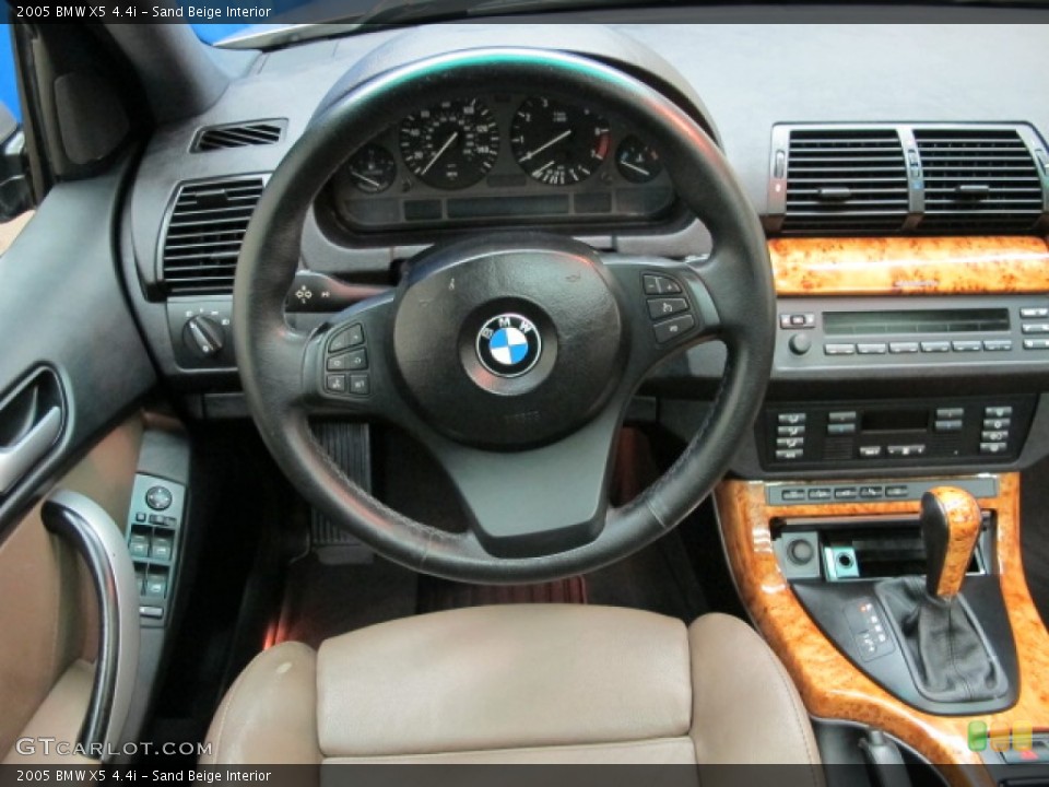 Sand Beige Interior Dashboard for the 2005 BMW X5 4.4i #78183590