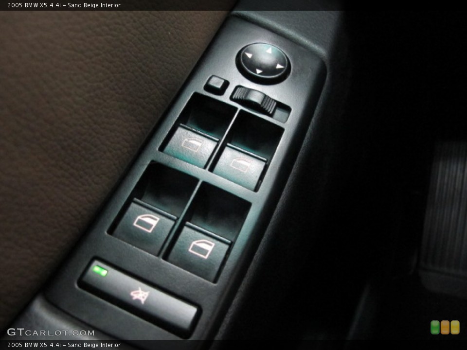 Sand Beige Interior Controls for the 2005 BMW X5 4.4i #78183855