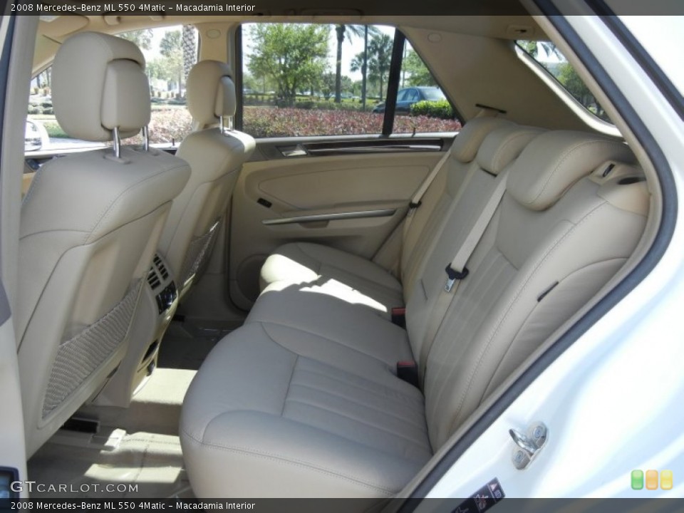 Macadamia Interior Rear Seat for the 2008 Mercedes-Benz ML 550 4Matic #78185390