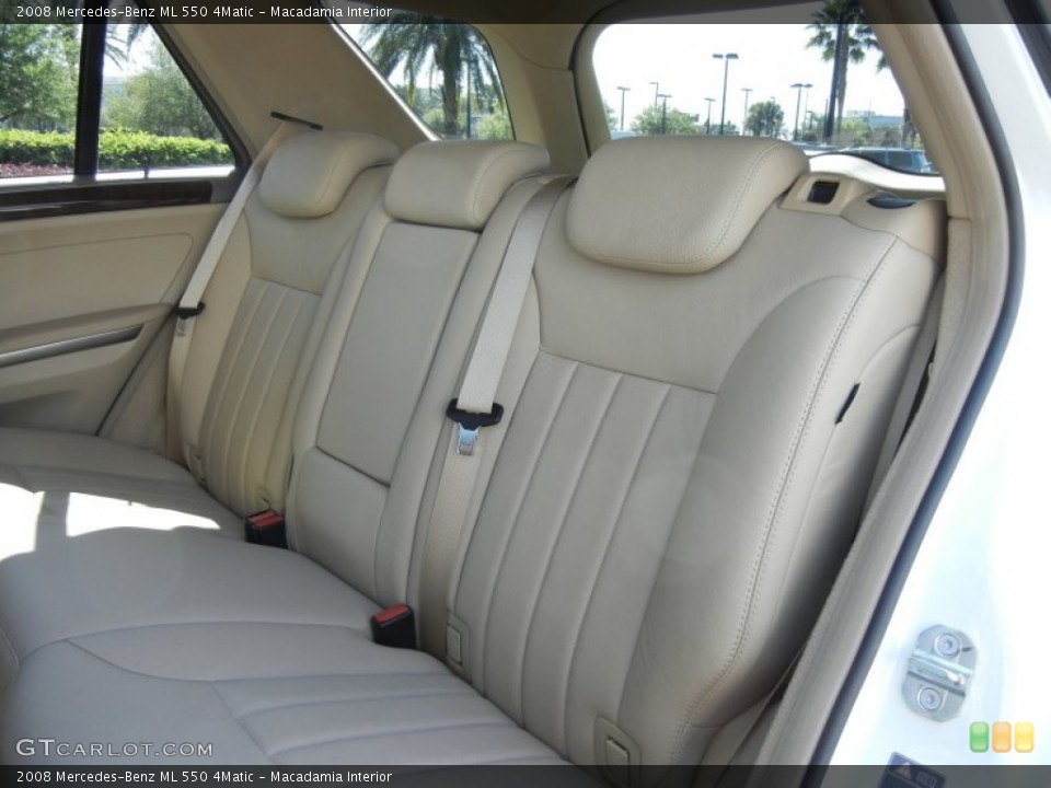 Macadamia Interior Rear Seat for the 2008 Mercedes-Benz ML 550 4Matic #78185411