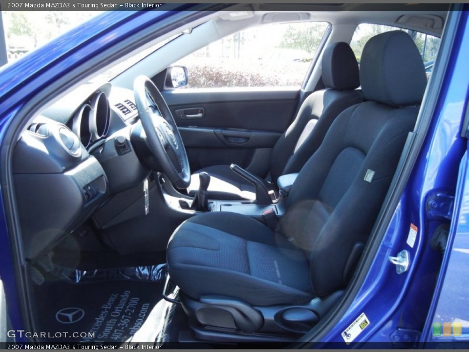 Black Interior Photo for the 2007 Mazda MAZDA3 s Touring Sedan #78185968