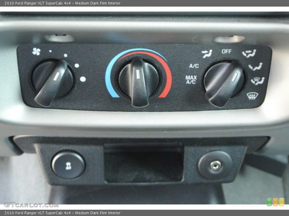 Medium Dark Flint Interior Controls for the 2010 Ford Ranger XLT SuperCab 4x4 #78186055