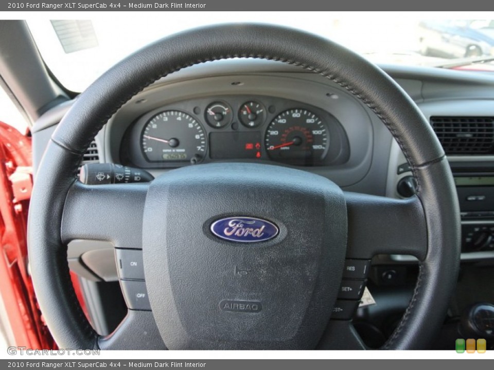 Medium Dark Flint Interior Steering Wheel for the 2010 Ford Ranger XLT SuperCab 4x4 #78186097