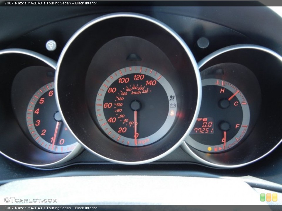 Black Interior Gauges for the 2007 Mazda MAZDA3 s Touring Sedan #78186181