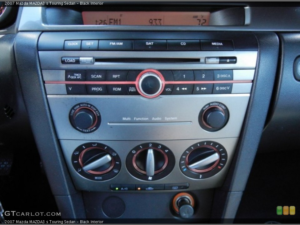 Black Interior Controls for the 2007 Mazda MAZDA3 s Touring Sedan #78186201