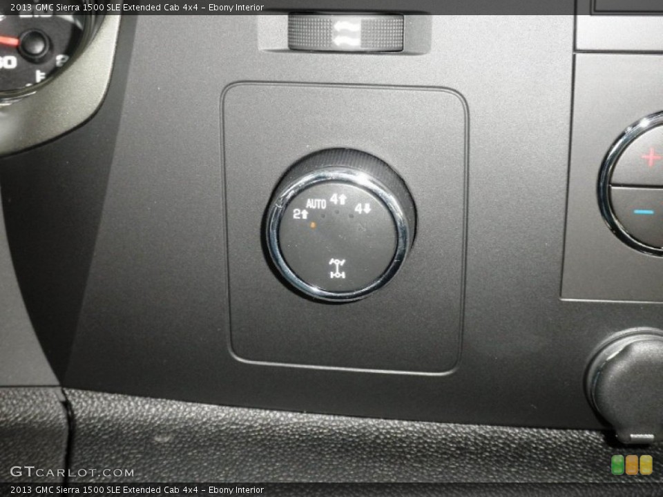 Ebony Interior Controls for the 2013 GMC Sierra 1500 SLE Extended Cab 4x4 #78187141