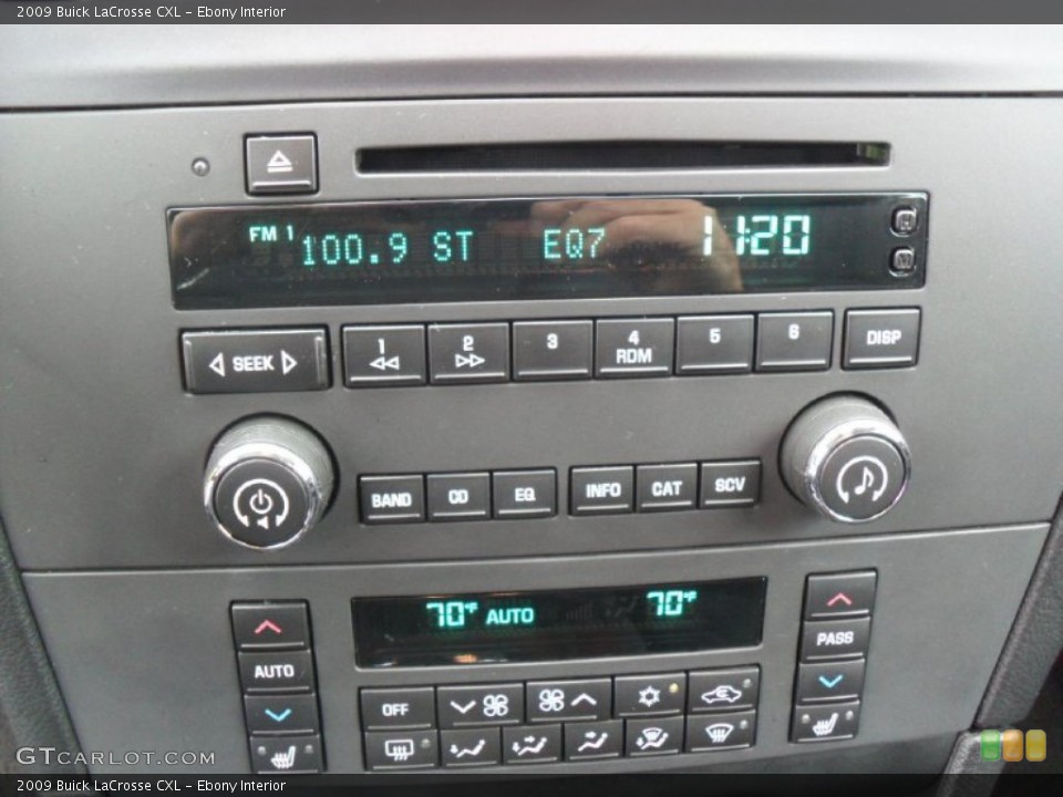Ebony Interior Controls for the 2009 Buick LaCrosse CXL #78187644