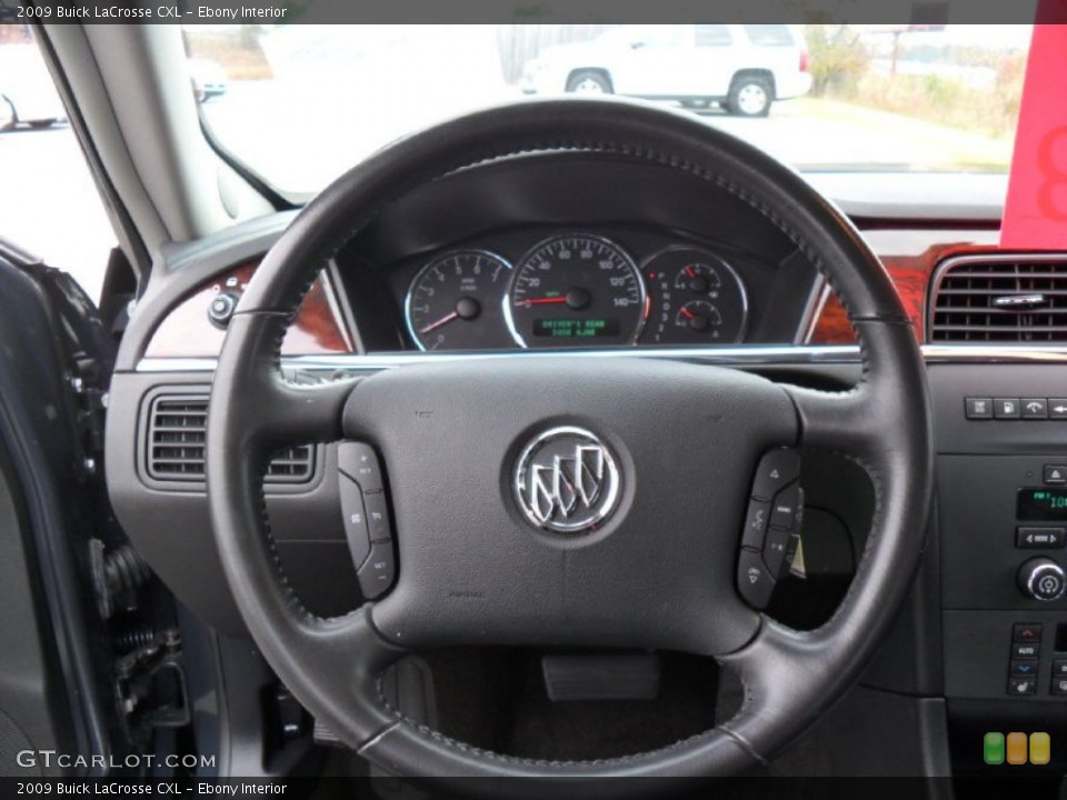 Ebony Interior Steering Wheel for the 2009 Buick LaCrosse CXL #78187701