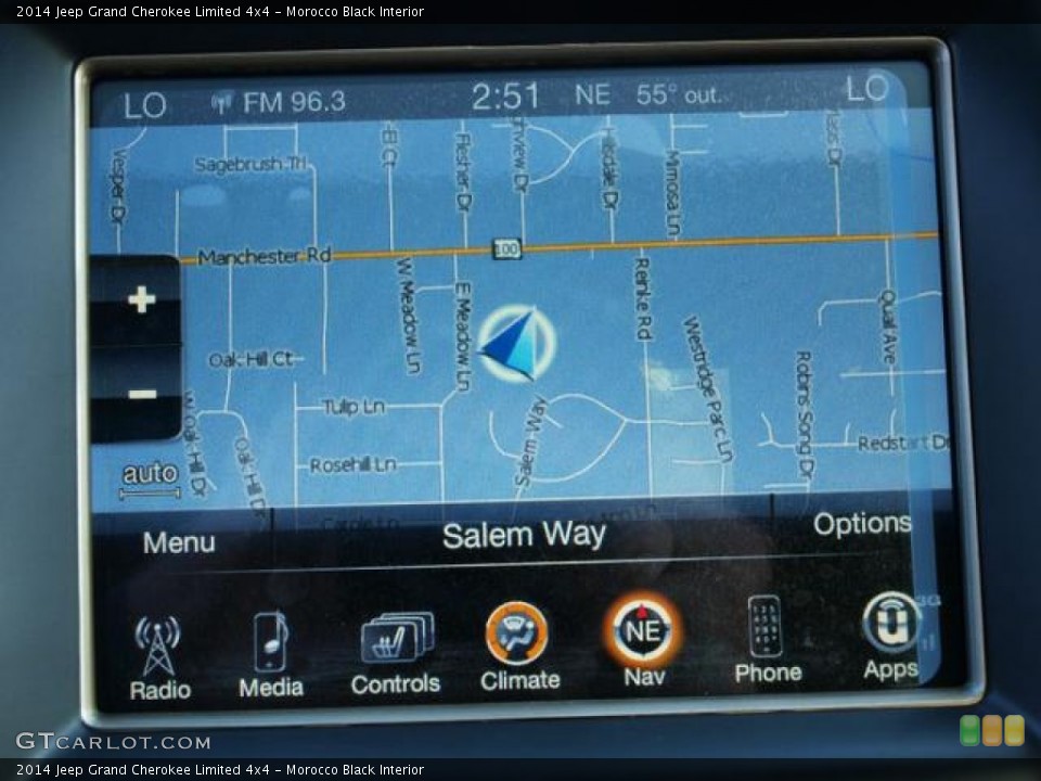 Morocco Black Interior Navigation for the 2014 Jeep Grand Cherokee Limited 4x4 #78188052