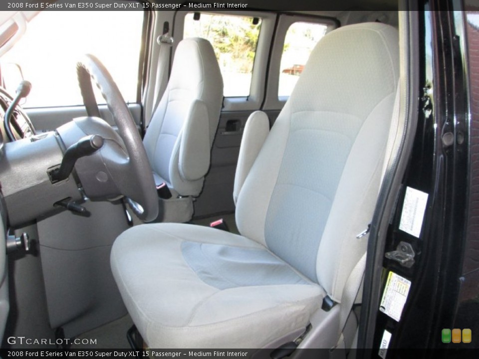 Medium Flint Interior Front Seat for the 2008 Ford E Series Van E350 Super Duty XLT 15 Passenger #78188219