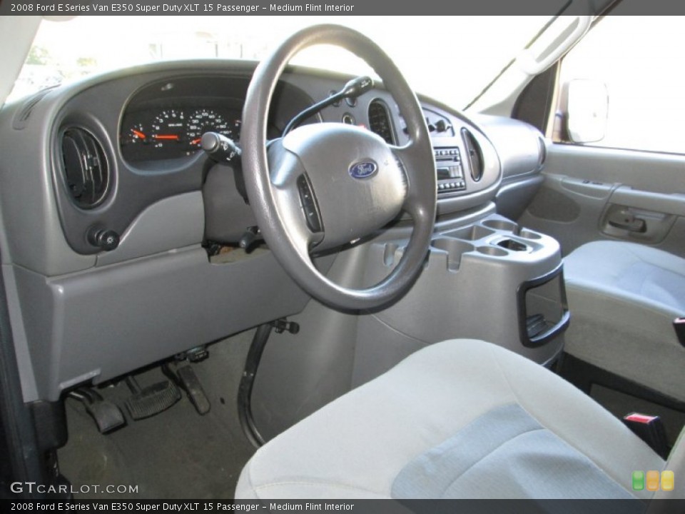 Medium Flint Interior Prime Interior for the 2008 Ford E Series Van E350 Super Duty XLT 15 Passenger #78188265