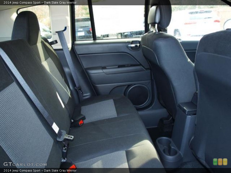 Dark Slate Gray Interior Rear Seat for the 2014 Jeep Compass Sport #78188353